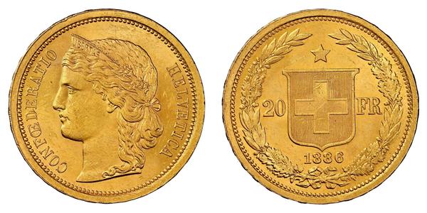 20 Franc Switzerland Gold 