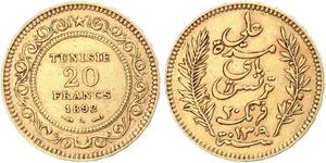 20 Franc Tunesien Gold 