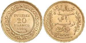 20 Franc Tunesien Gold 