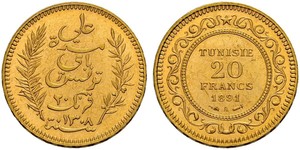 20 Franc Tunesien Gold 