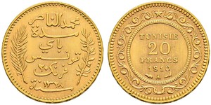 20 Franc Tunesien Gold 