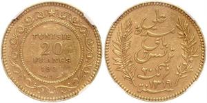 20 Franc Tunesien Gold 