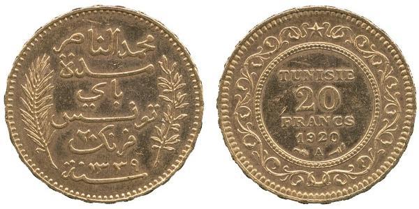 20 Franc Tunesien Gold 