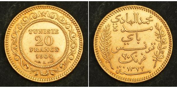 20 Franc Tunesien Gold 