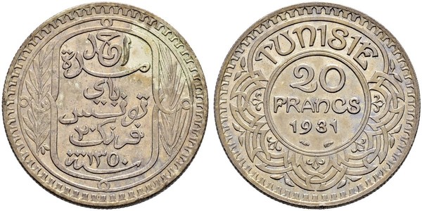 20 Franc Tunesien Gold 