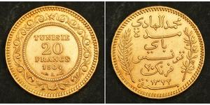 20 Franc Tunisia Gold 