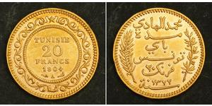 20 Franc Tunisia Gold 