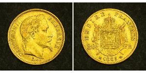 20 Franc Zweites Kaiserreich (1852-1870) Gold Napoleon III (1808-1873)