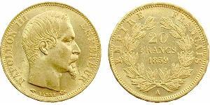 20 Franc Zweites Kaiserreich (1852-1870) Gold Napoleon III (1808-1873)