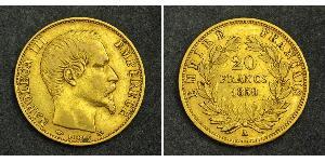 20 Franc Zweites Kaiserreich (1852-1870) Gold Napoleon III (1808-1873)