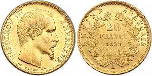 20 Franc Zweites Kaiserreich (1852-1870) Gold Napoleon III (1808-1873)