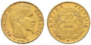 20 Franc Zweites Kaiserreich (1852-1870) Gold Napoleon III (1808-1873)