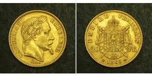 20 Franc Zweites Kaiserreich (1852-1870) Gold Napoleon III (1808-1873)
