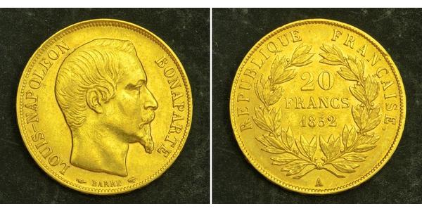 20 Franc Zweites Kaiserreich (1852-1870) Gold Napoleon III (1808-1873)