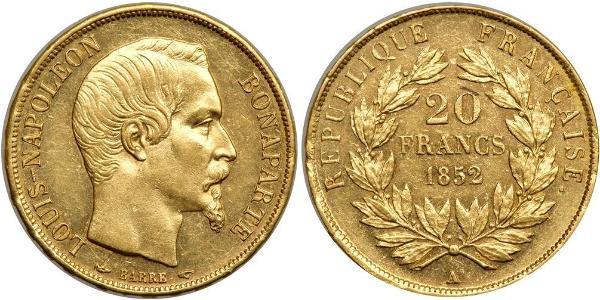 20 Franc Zweites Kaiserreich (1852-1870) Gold Napoleon III (1808-1873)