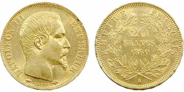 20 Franc Zweites Kaiserreich (1852-1870) Gold Napoleon III (1808-1873)