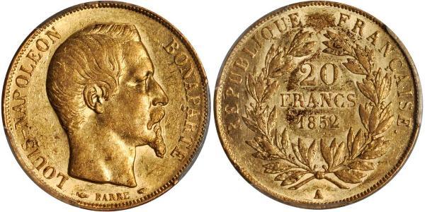 20 Franc Zweites Kaiserreich (1852-1870) Gold Napoleon III (1808-1873)