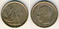 20 Franc Bélgica Níquel/Bronce 