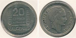 20 Franc Argelia Níquel/Cobre 