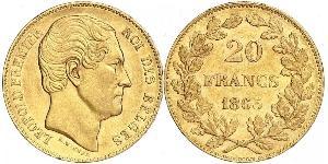 20 Franc Belgique Or Léopold Ier de Belgique (1790-1865)