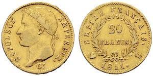 20 Franc Premier Empire (1804-1814) Or Napoléon Ier(1769 - 1821)