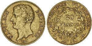 20 Franc Premier Empire (1804-1814) Or Napoléon Ier(1769 - 1821)