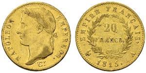 20 Franc Premier Empire (1804-1814) Or Napoléon Ier(1769 - 1821)