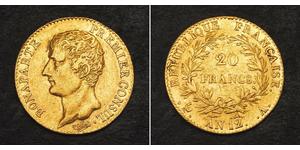 20 Franc Premier Empire (1804-1814) Or Napoléon Ier(1769 - 1821)