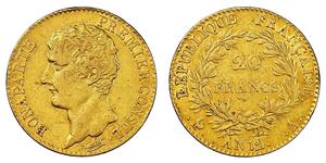 20 Franc Premier Empire (1804-1814) Or Napoléon Ier(1769 - 1821)