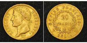 20 Franc Premier Empire (1804-1814) Or Napoléon Ier(1769 - 1821)