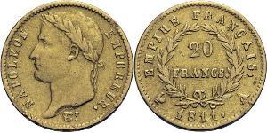 20 Franc Premier Empire (1804-1814) Or Napoléon Ier(1769 - 1821)