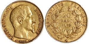 20 Franc Second Empire (1852-1870) Or Napoleon III (1808-1873)