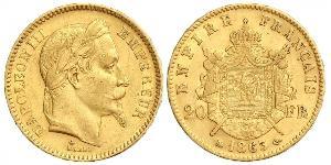 20 Franc Second Empire (1852-1870) Or Napoleon III (1808-1873)