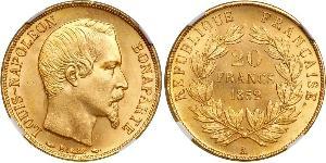 20 Franc Second Empire (1852-1870) Or Napoleon III (1808-1873)