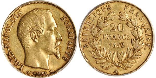 20 Franc Second Empire (1852-1870) Or Napoleon III (1808-1873)