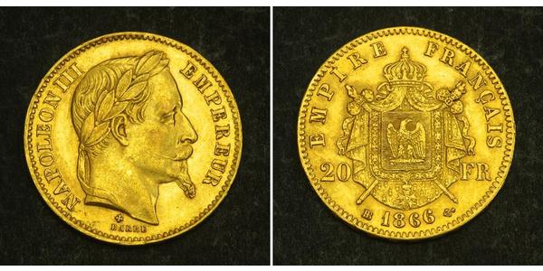 20 Franc Second Empire (1852-1870) Or Napoleon III (1808-1873)