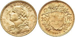 20 Franc Suisse Or 