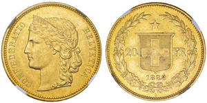 20 Franc Suisse Or 