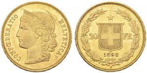 20 Franc Suisse Or 