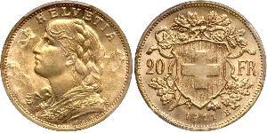 20 Franc Suisse Or 