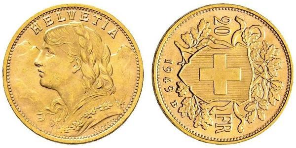 20 Franc Suisse Or 
