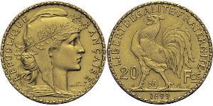 20 Franc Troisième République (1870-1940)  Or 
