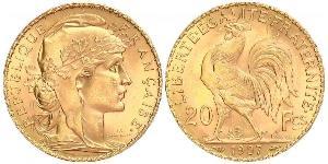 20 Franc Troisième République (1870-1940)  Or 