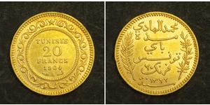 20 Franc Tunisie Or 