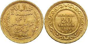 20 Franc Tunisie Or 