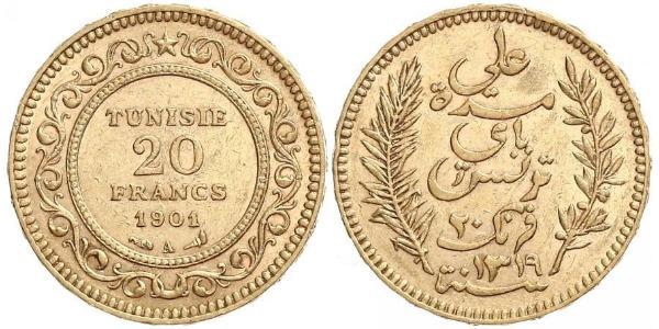 20 Franc Tunisie Or 