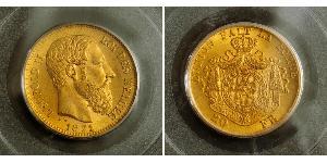 20 Franc Bélgica Oro Leopold II (1835 - 1909)
