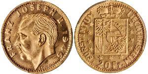 20 Franc Liechtenstein Oro 