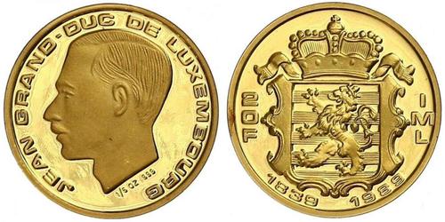 20 Franc Luxemburgo Oro Juan de Luxemburgo (1921 - )