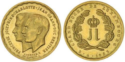 20 Franc Luxemburgo Oro 